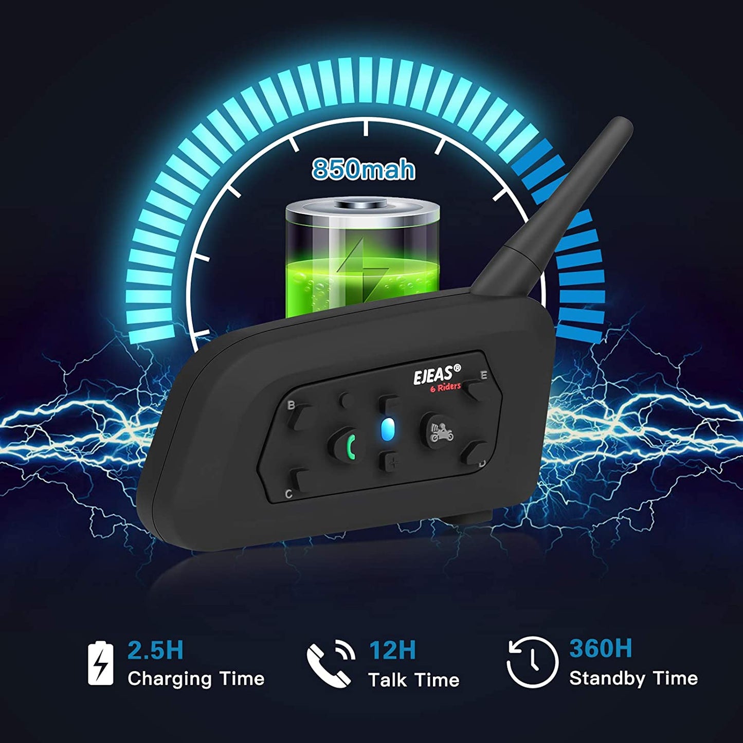Intercom Moto - EJEAS V6 Pro (1200m)