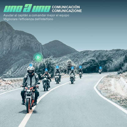 Intercom Moto - Fodsports V6S (1000m) - Bluetooth 5.0