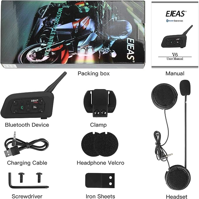 Intercom Moto - EJEAS V6 Pro (1200m)