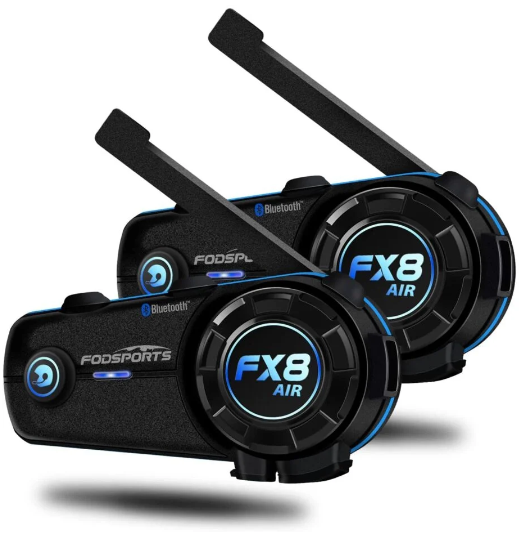 2x Intercoms Moto - Fodsports FX8 AIR - Bluetooth 5.0