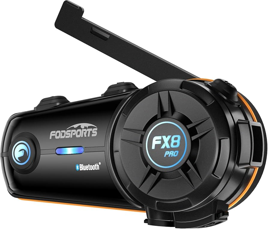 2x Motorrad-Gegensprechanlage – Fodsports FX8 AIR – Bluetooth 5.0