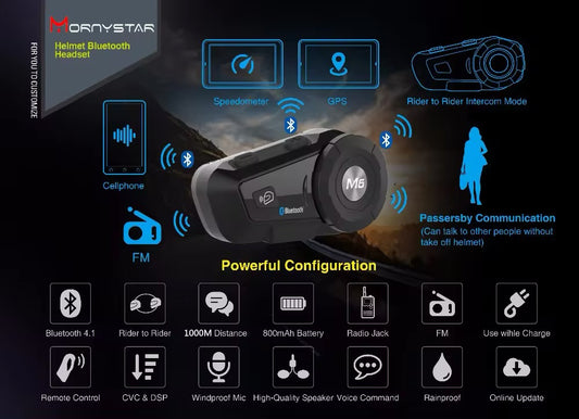 2x Intercoms Moto - Mornystar M6