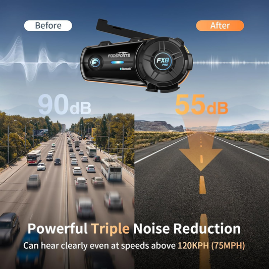 2x Intercoms Moto - Fodsports FX8 PRO