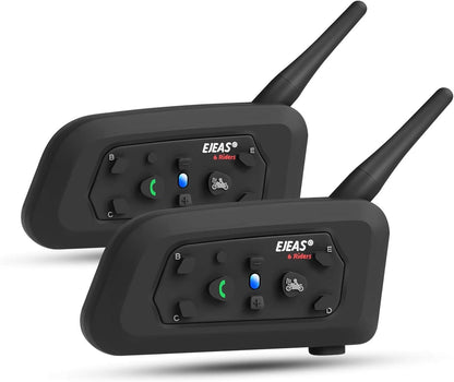 2 x Moto Intercoms - EJEAS V6 Pro (1200m)